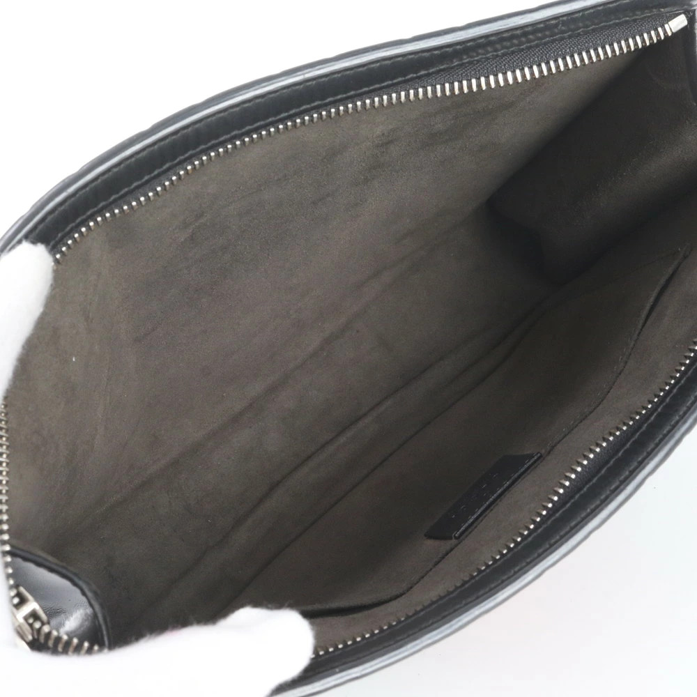 Gucci Guccissima Web Sherry Line 475316 Leather Clutch Bag Pouch