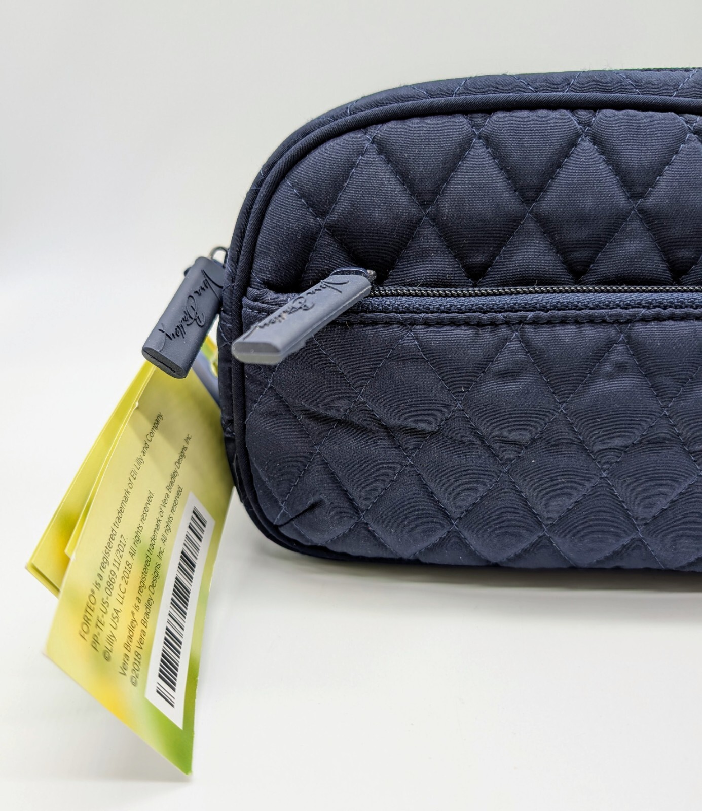 Vera Bradley Eli Lilly Insulated Medication Cosmetic Bag Travel Navy Blue