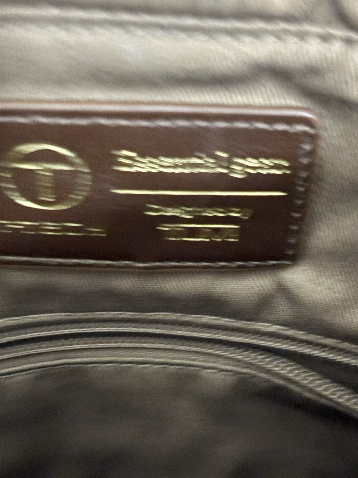 T Tech By Tumi Brown Canvas Leather Adjustable Mens Flap Crossbody Messenger Bag