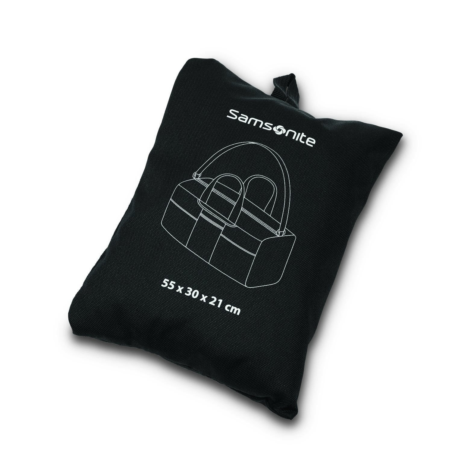 Samsonite Foldaway Packable Duffel Bag, Black, Medium Black Medium U1