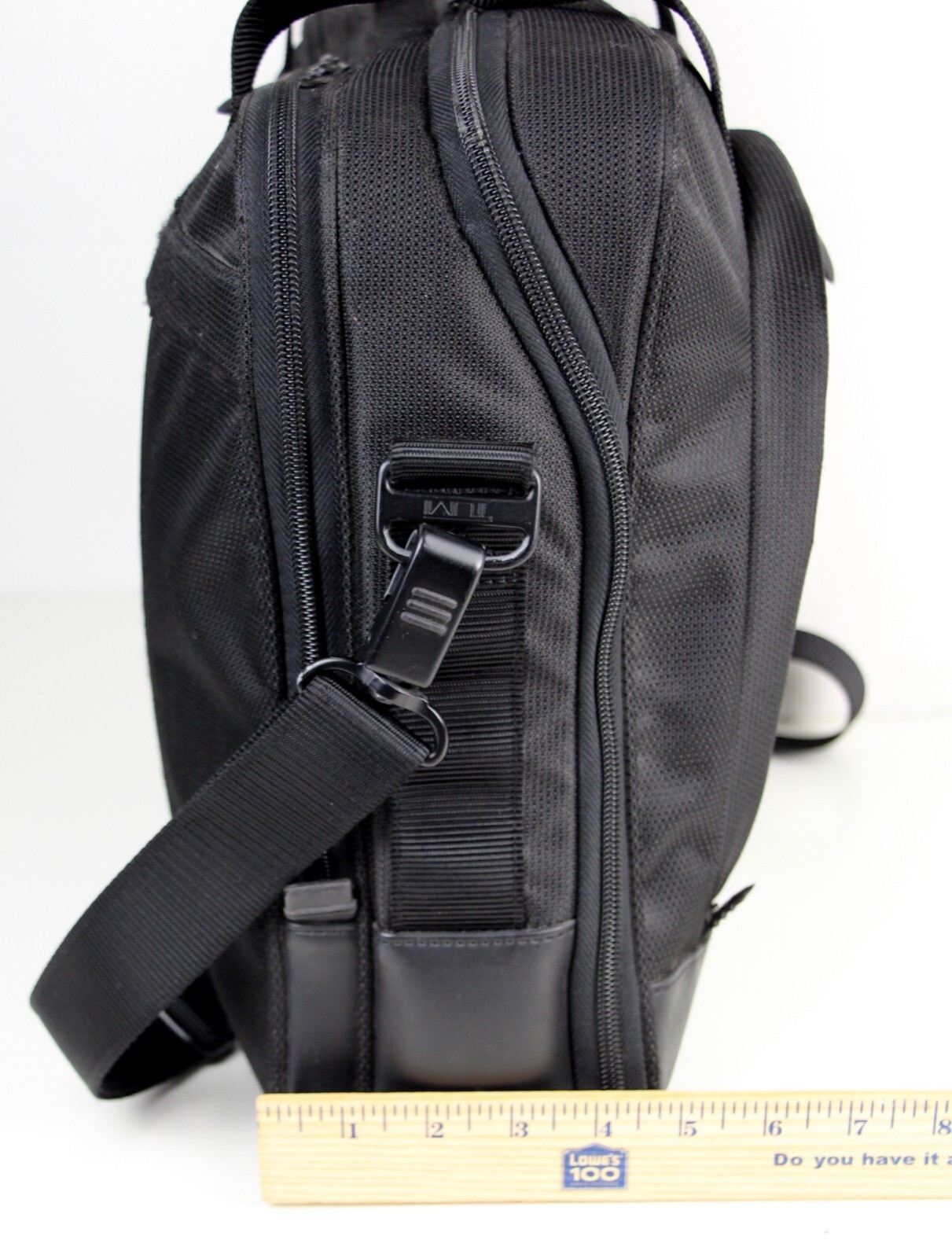 TUMI T2 Black Nylon Leather Laptop Briefcase Luggage Business Bag Carry On