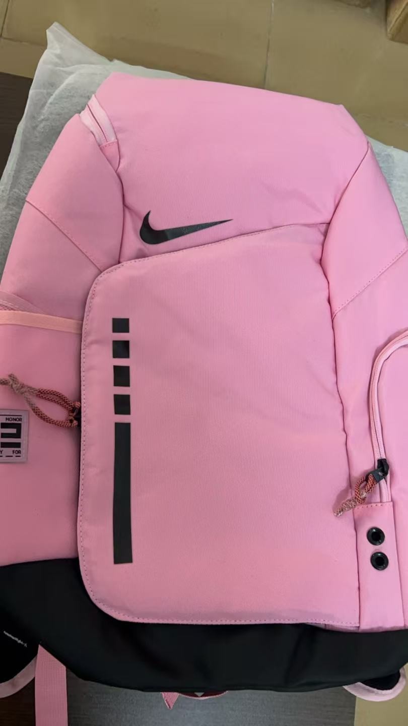 New Nike Unisex Hoops Elite Backpack, Pink and Black For Sport And Travelling