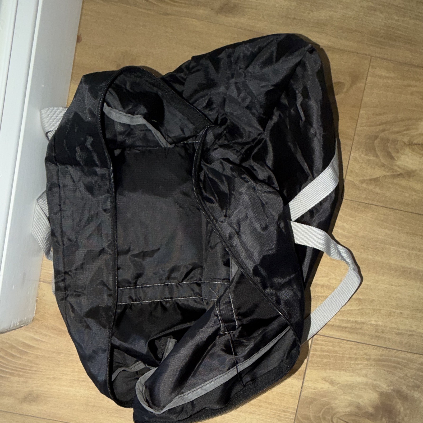 KIA Camouflage Duffle Bag Black/Gray Zip Closure Double Handles Unisex