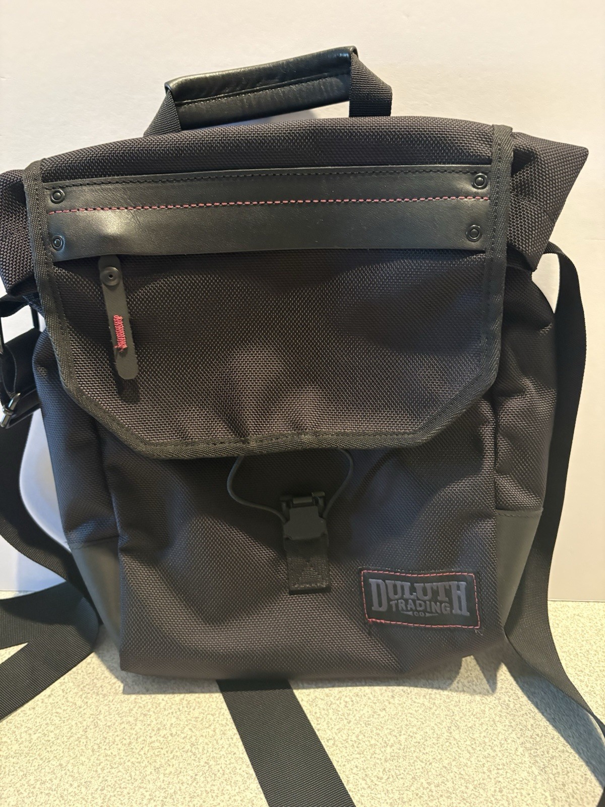 Vintage Duluth Trading Co. Canvas CrossBody Travel Style Shoulder Black 12×9.