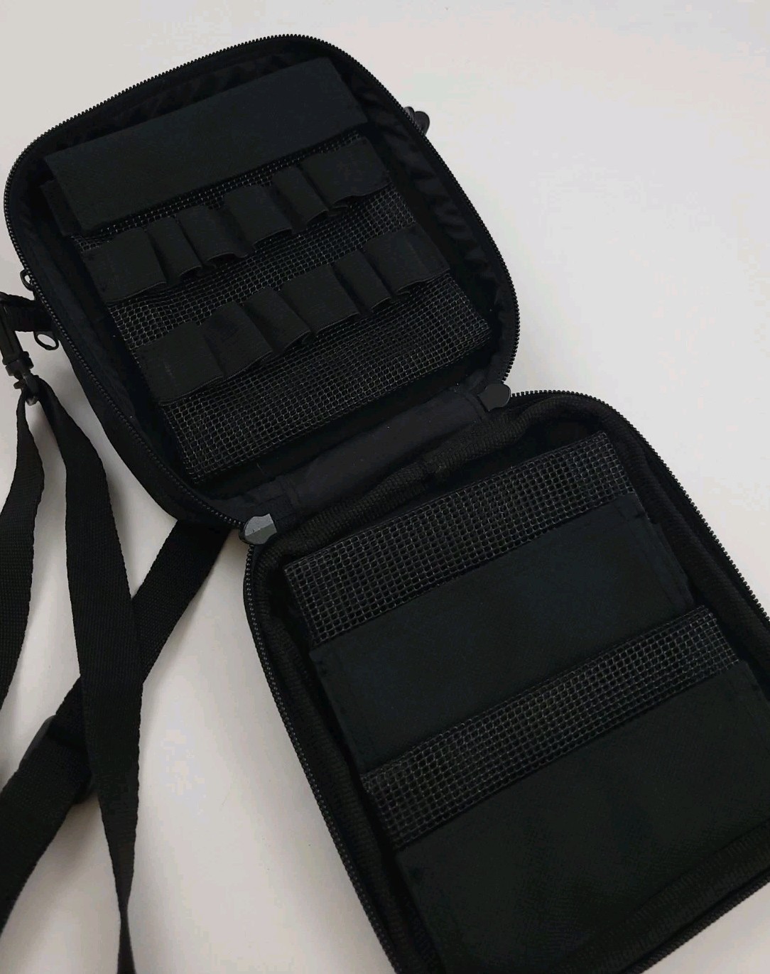 Vintage Esprit Nucleus Black Multi Pocket Shoulder Bag Tech Travel Sport 90s USA