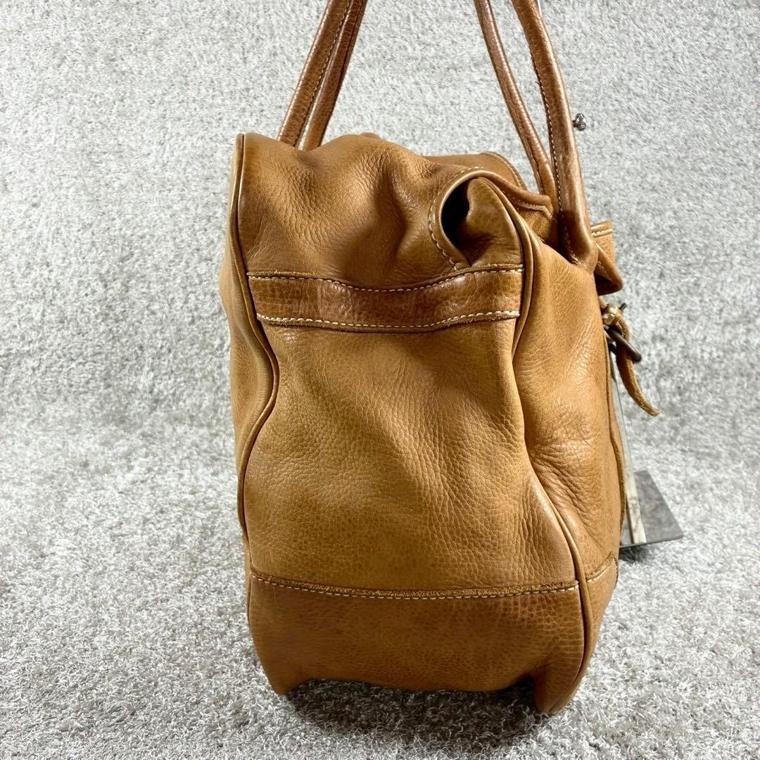 Paul Smith Vintage All Leather Boston Bag Brown Leather Tote 32cm x 50cm