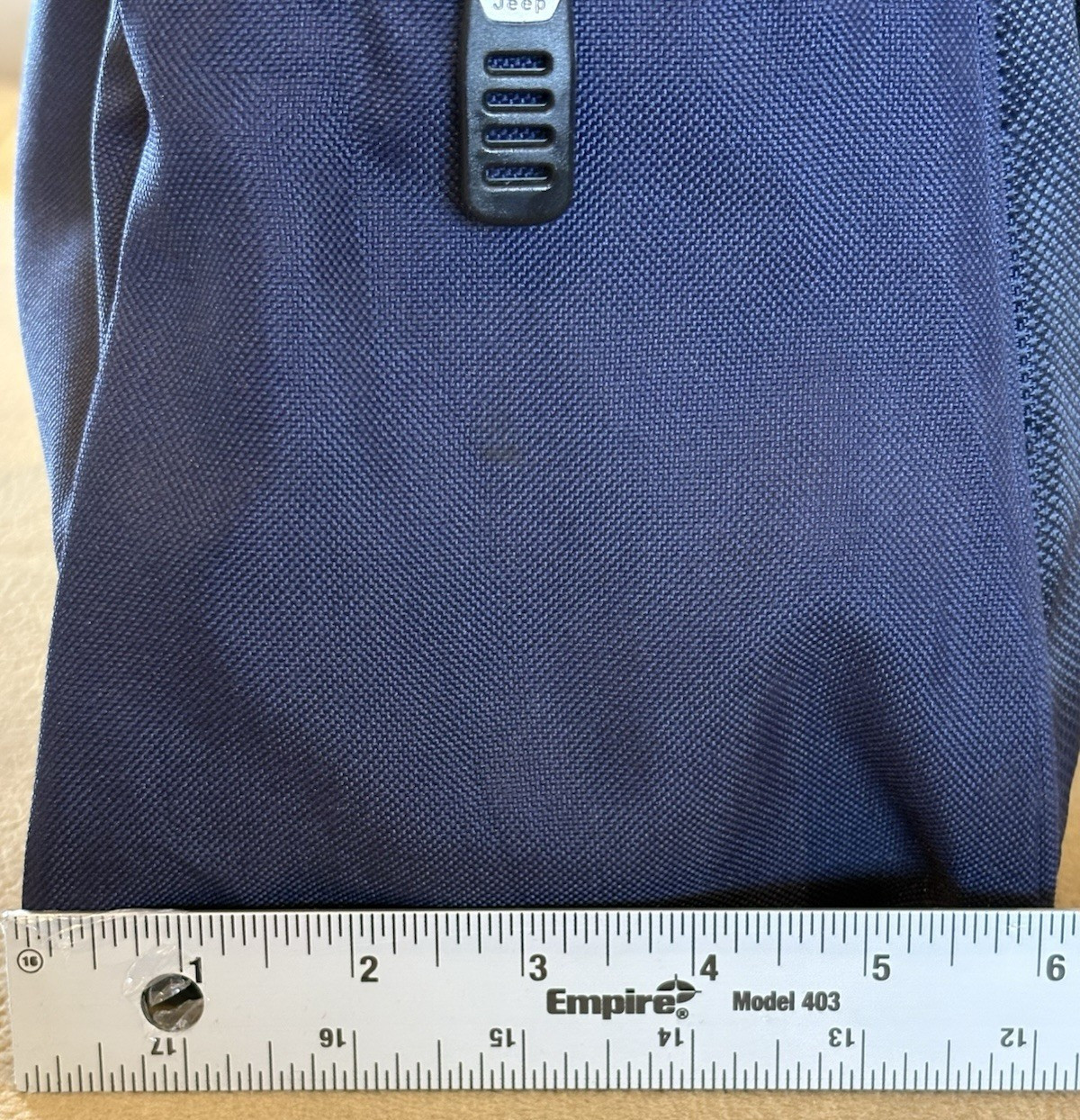 JEEP Authentic Blue Messenger Bag Carry On Travel Tote With Handle Strap