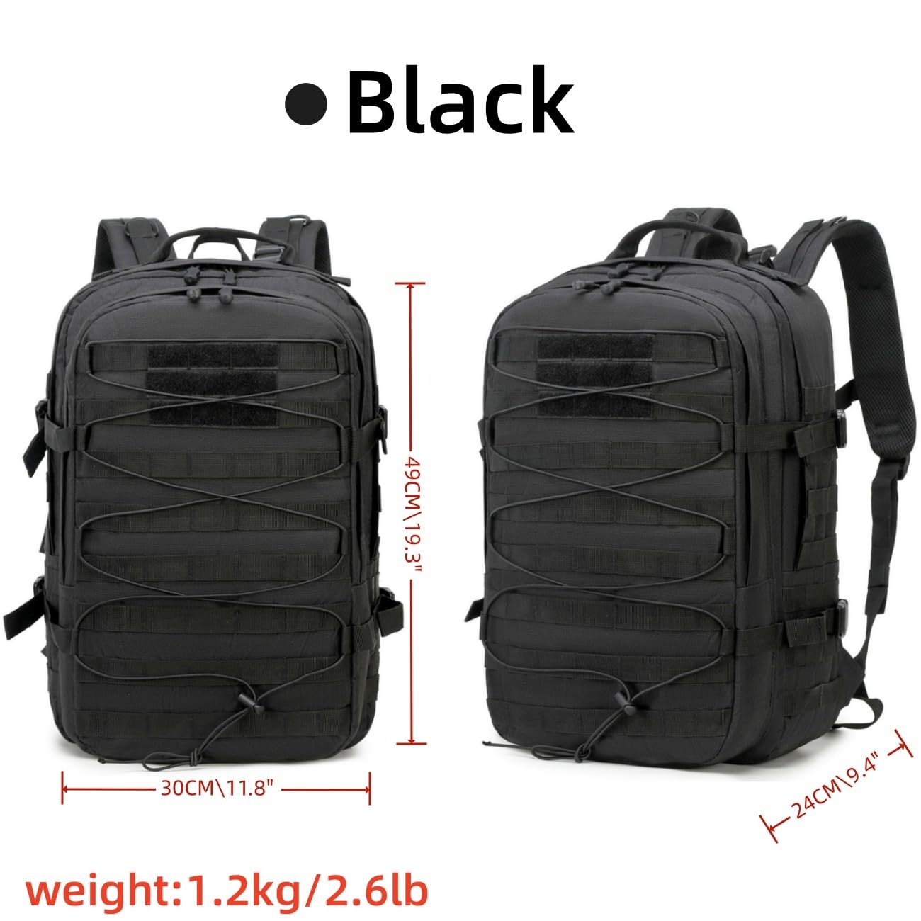 35L tactical assault backpack, military backpacks,heavy duty zipper，outdoor c…