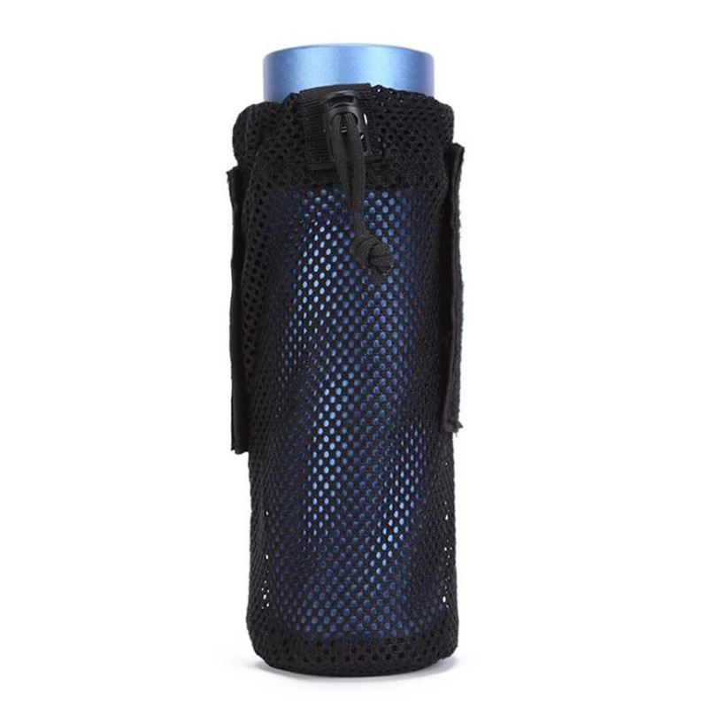 Tactical Molle Water Bottle Holder Outdoor Cycling Hiking Mesh Storage Bag