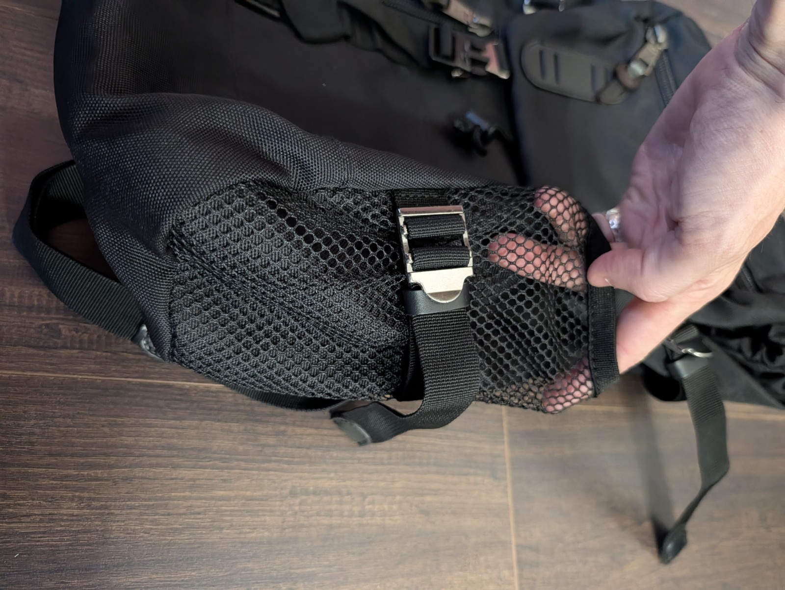 MAKAVELIC TOKYO Black Flap Snap Urban Techwear Black Bag Backpack