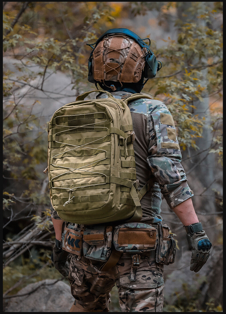 Men’s Tactical Military Backpack Durable Rucksack for Camping Hiking Outdoor