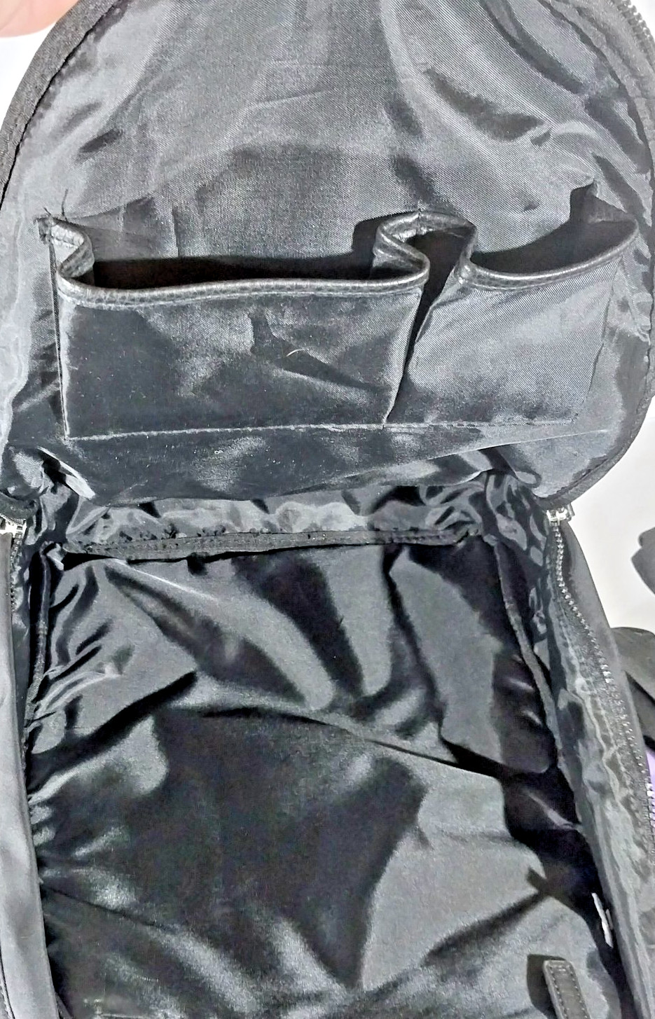 Unisex Calvin Klein Backpack-Rucksack Black Nylon and Pebble Polyurethane