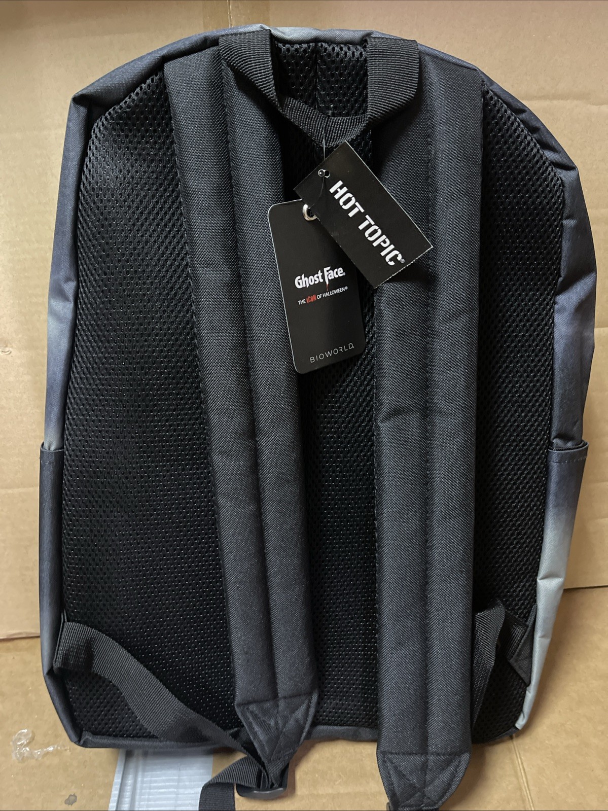 NEW Hot Topic SCREAM Ghostface Horror Slasher Glow In The Dark Backpack W/ Charm