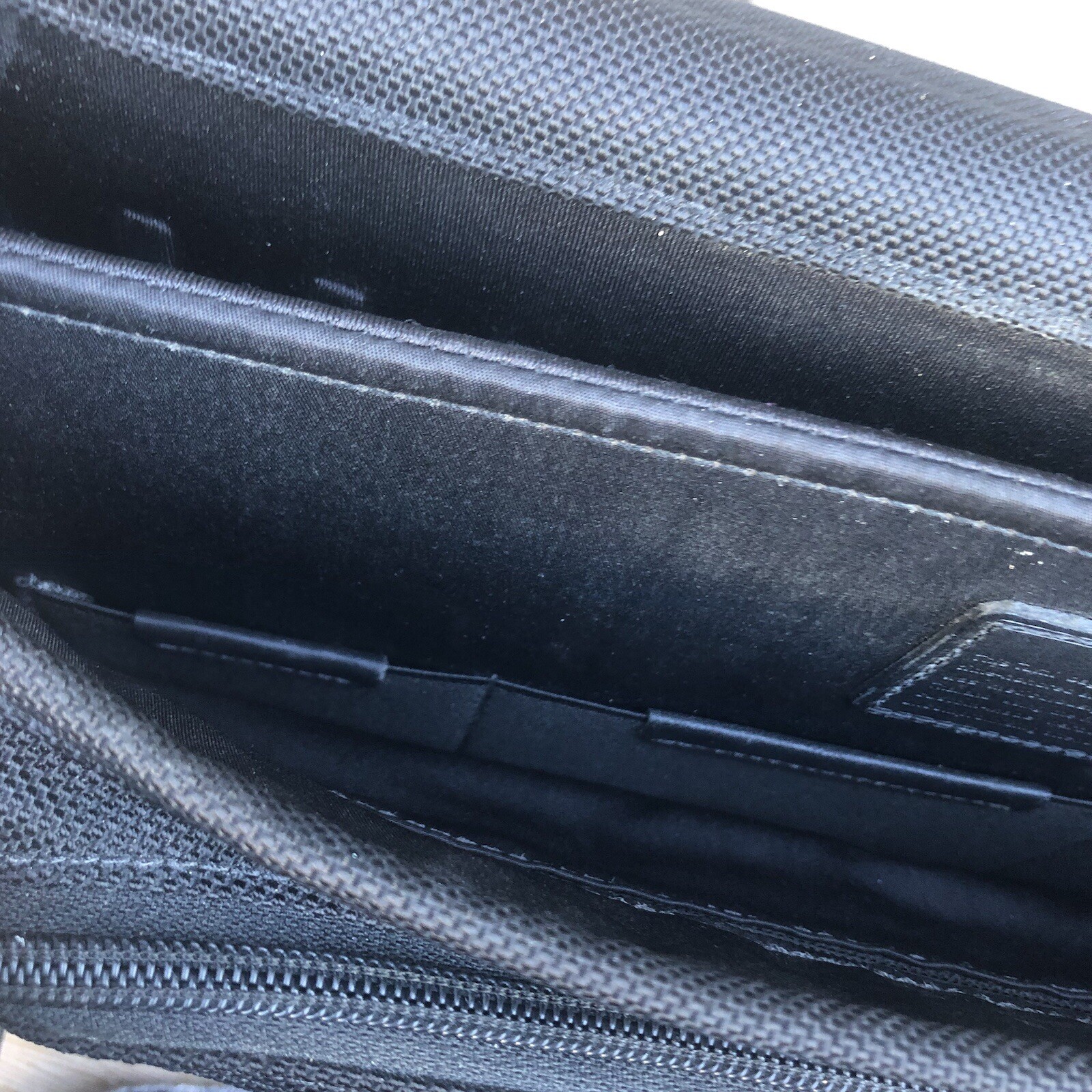 Tumi Shoulder Crossbody Polyester Bag Computer Black 26159DH Some Wear See Photo