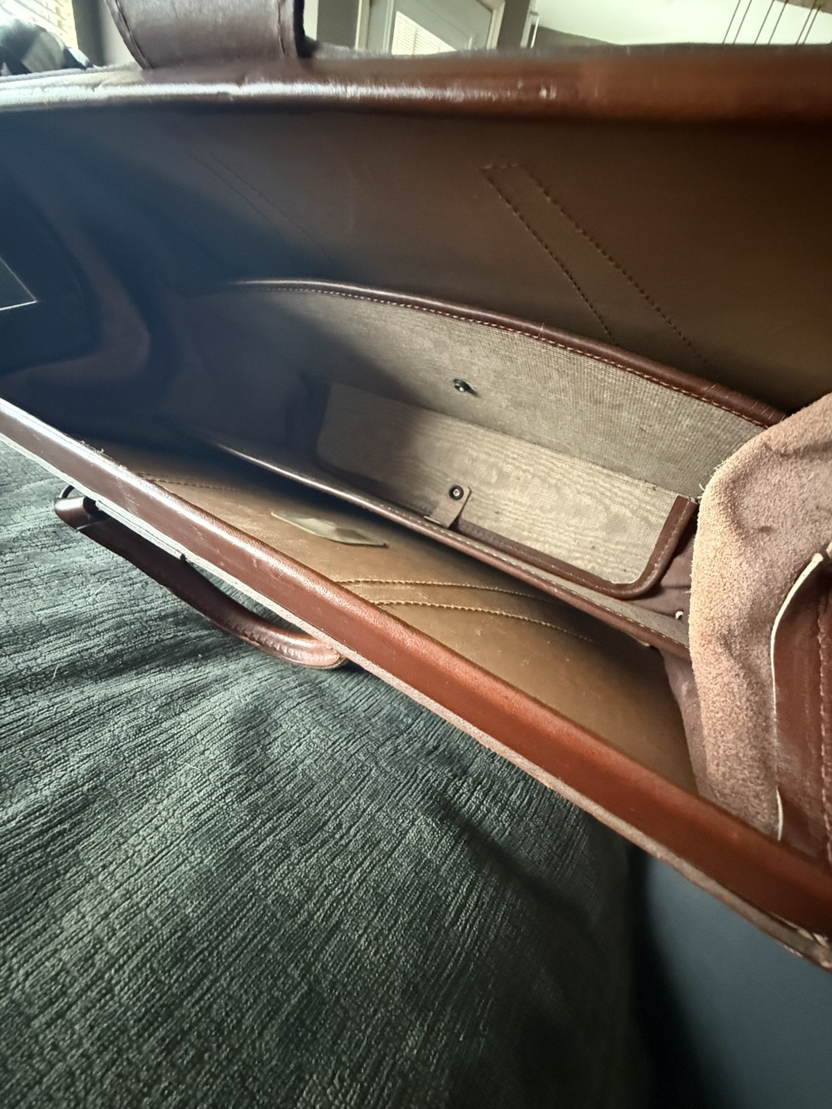 Vintage BROOKS BROTHERS Bridle Leather Briefcase / Lawyer Bag – England