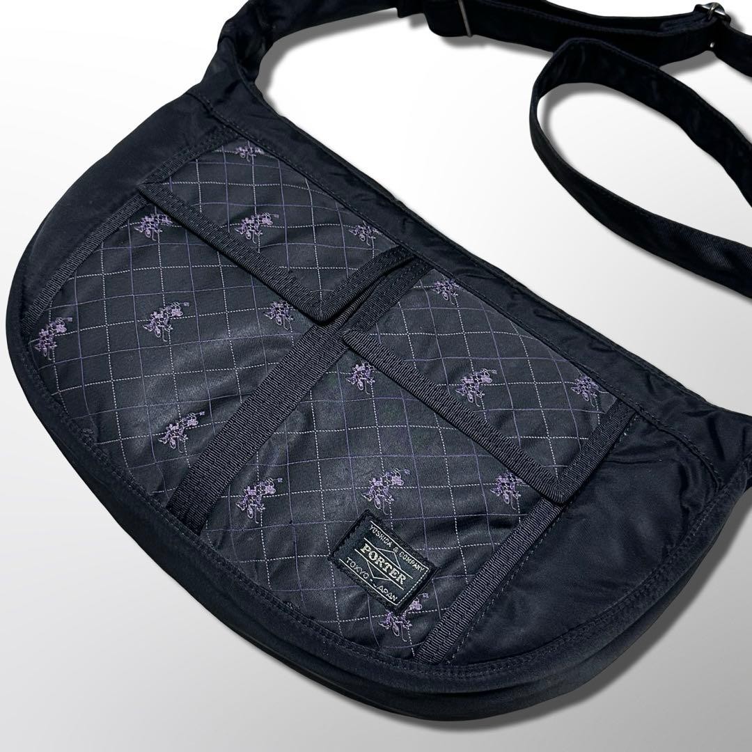 PORTER x Disney Tanker Shoulder Bag Black Limited Edition 19×32 cm Genuine