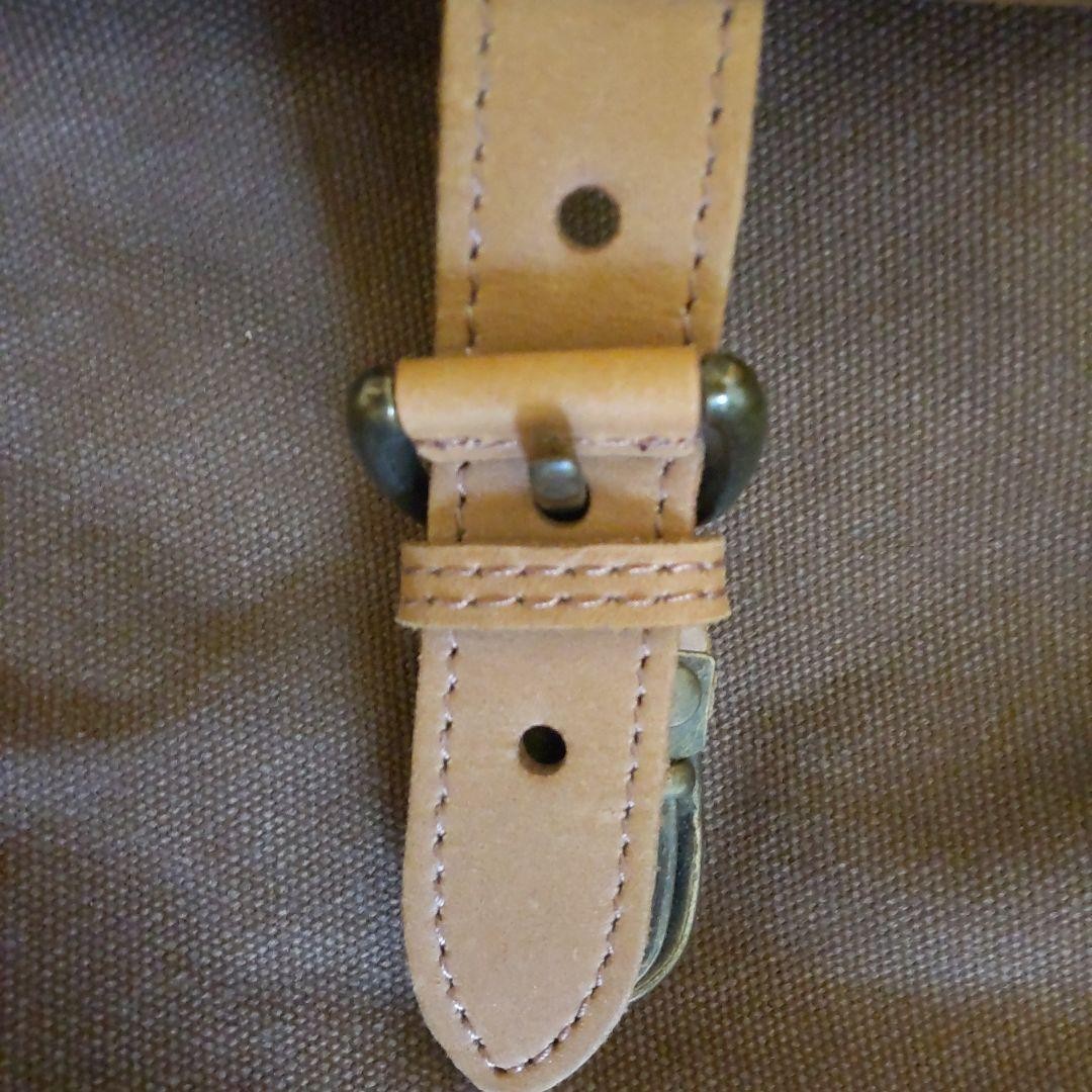 L.L.Bean Canvas/Leather Shoulder Bag 13in×14.2in 80s Used