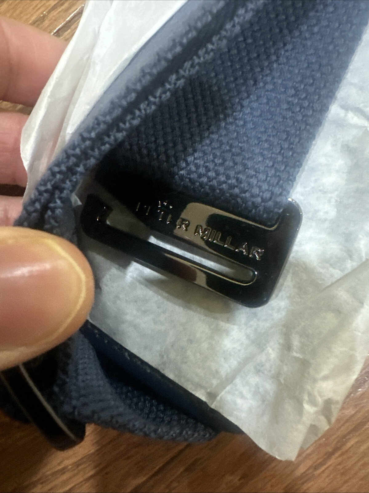 PETER MILLAR Crown Navy Canvas Duffel Bag Travel Gym Shoulder Strap REPLACEMENT!