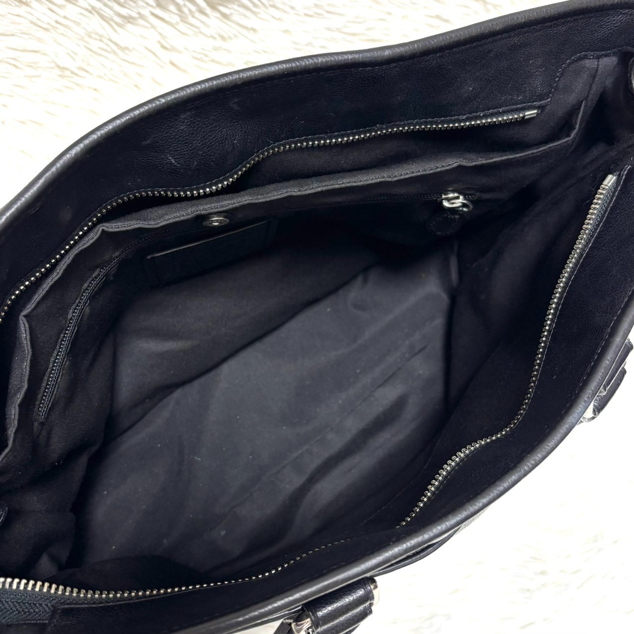 Coach Metropolitan Tote Black Pebble Leather Crossbody Bag F54758 Mens Womens