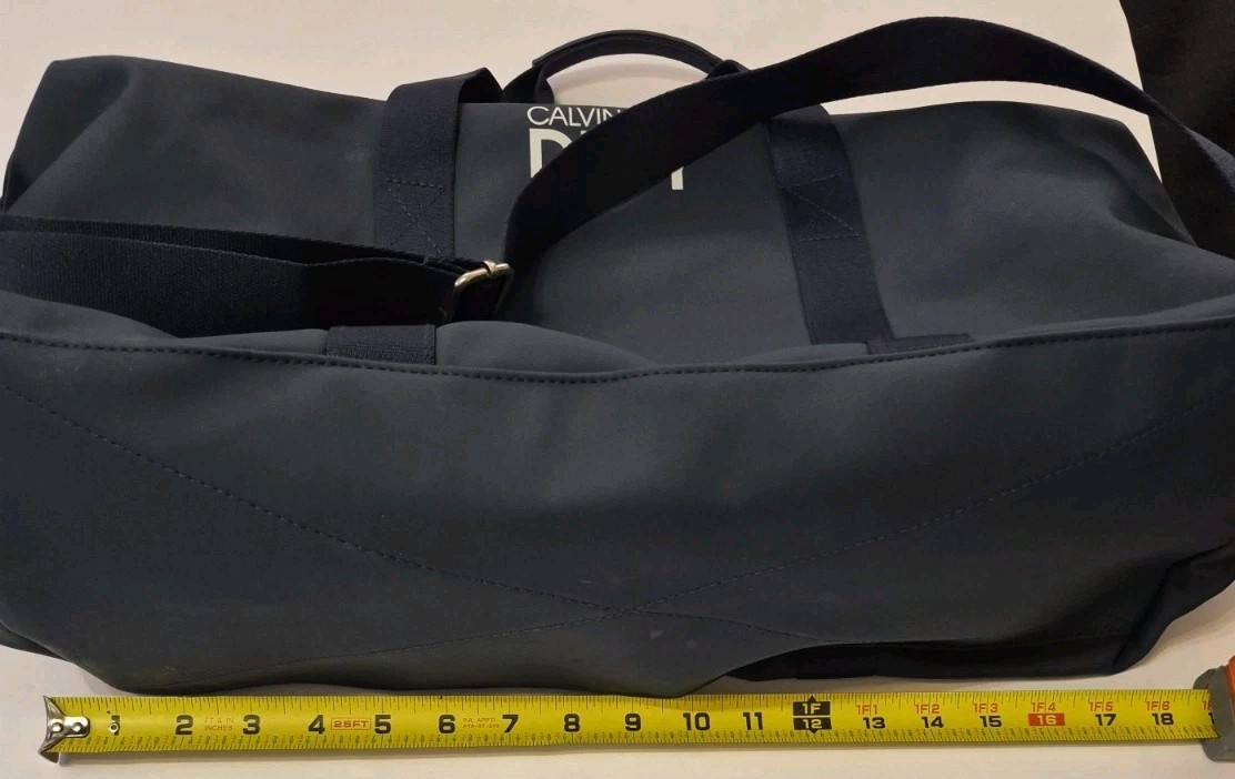 CALVIN KLEIN DEFY Dark Blue Duffle Weekender Travel Bag