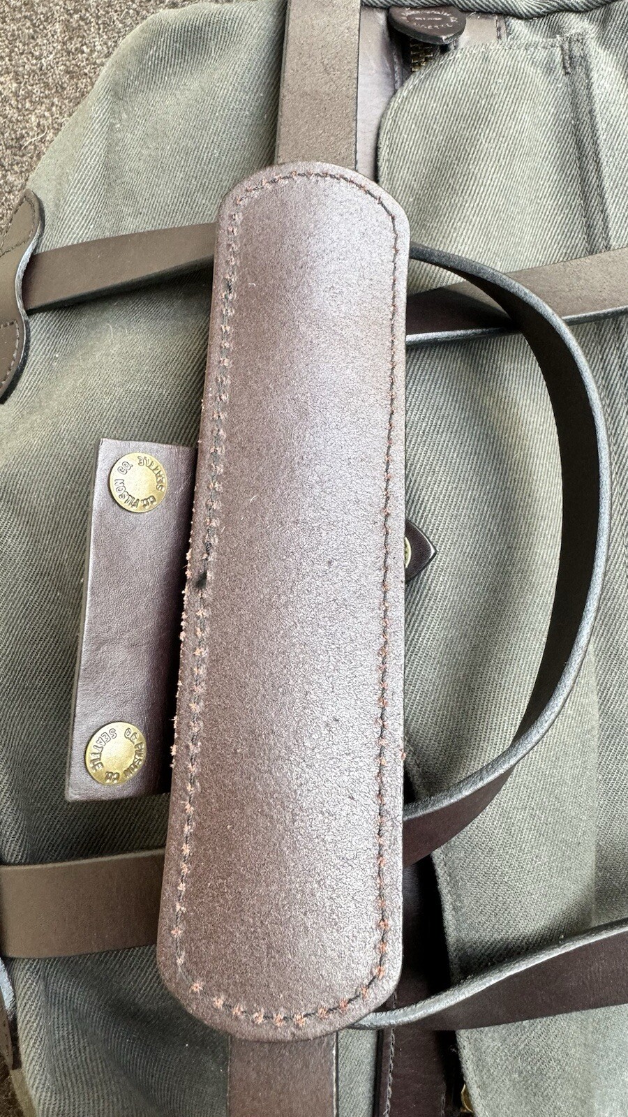 Filson Rugged Twill Small Duffle Bag Otter Green