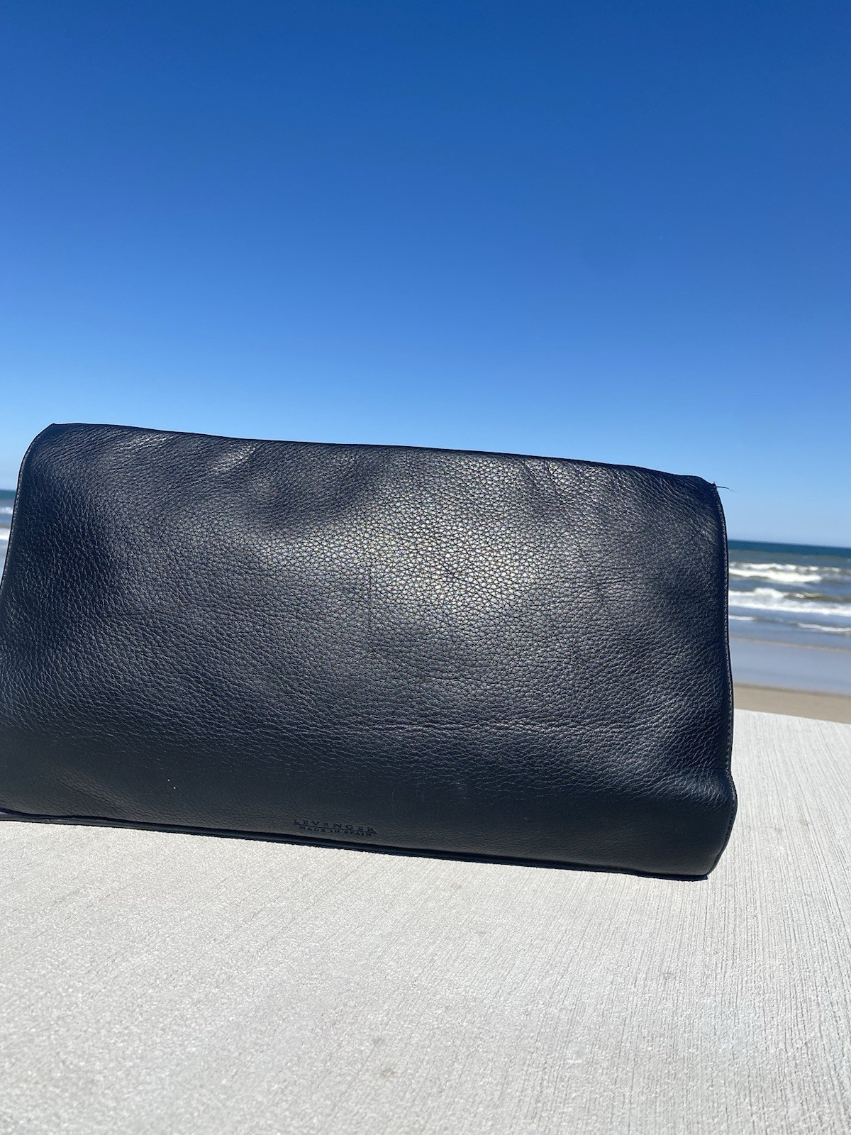 Levenger Leather Bag Portfolio Attache Made In Spain Briefcase Envelope Unisex