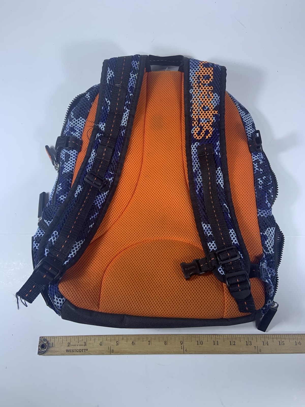 Superdry Camo Mesh Backpack Men’s Blue And Orange Laptop Bag