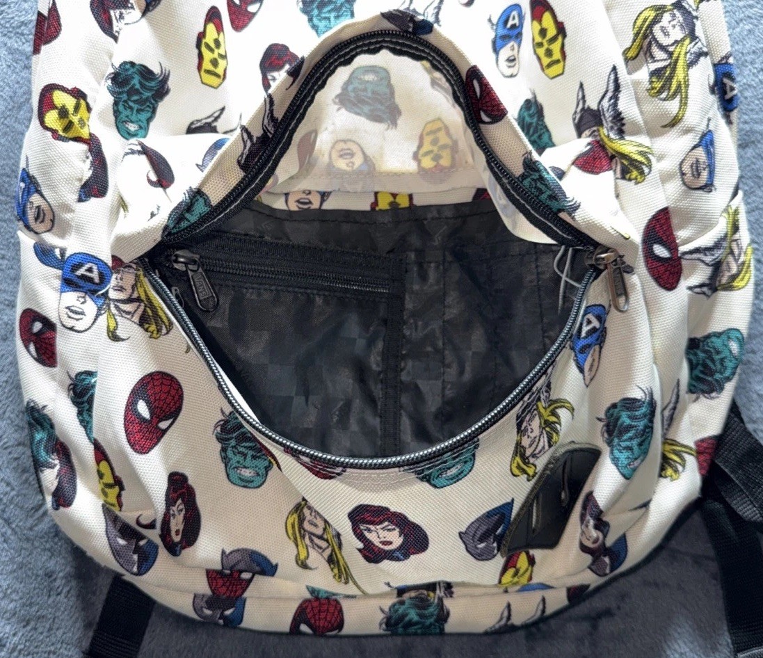 Vans X Marvel Backpack Avengers Heads all Over Print Limited Edition & Discontin