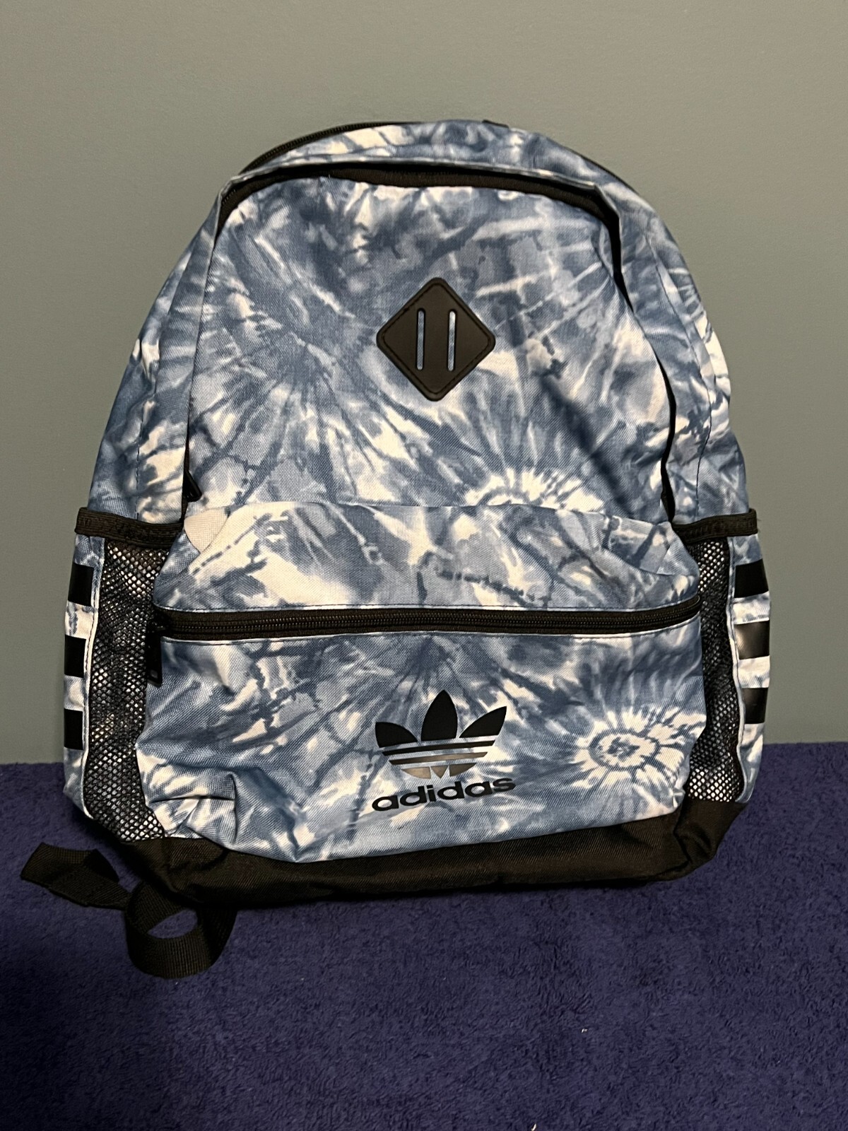 ADIDAS BLUE TIE DYE BACKPACK LAPTOP CASE