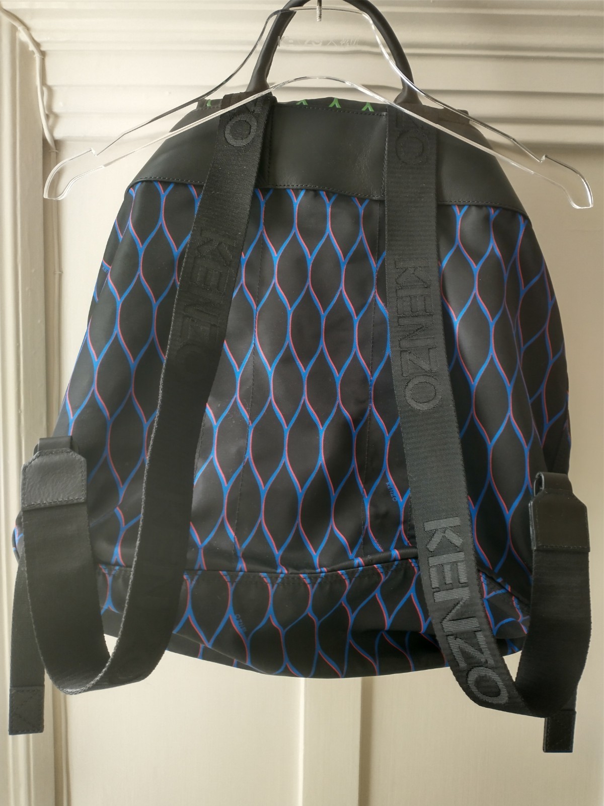 NEW KENZO H&M Jungle Large Patterned Leather Trim Backpack Rucksack Shoulder Bag