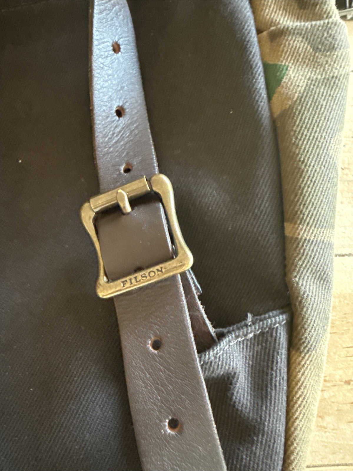 Filson Large Rugged Twill Rucksack Backpack Made In USA Camo Canvas