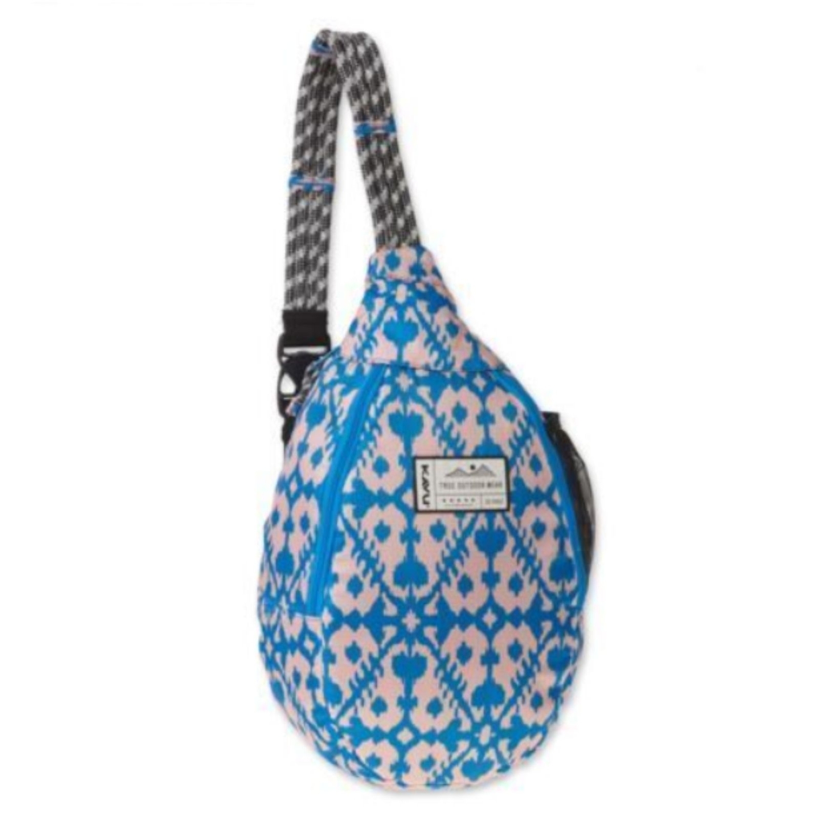 Kavu Men’s Blue Multicolor Rope Sling back Swim Canvas Shoulder Bag EUC