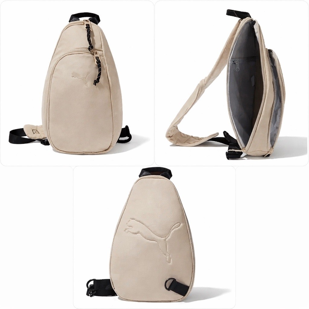 Puma Sling Bag Light Beige Crossbody Backpack PS2-2201BFFB1-270 One Size NEW