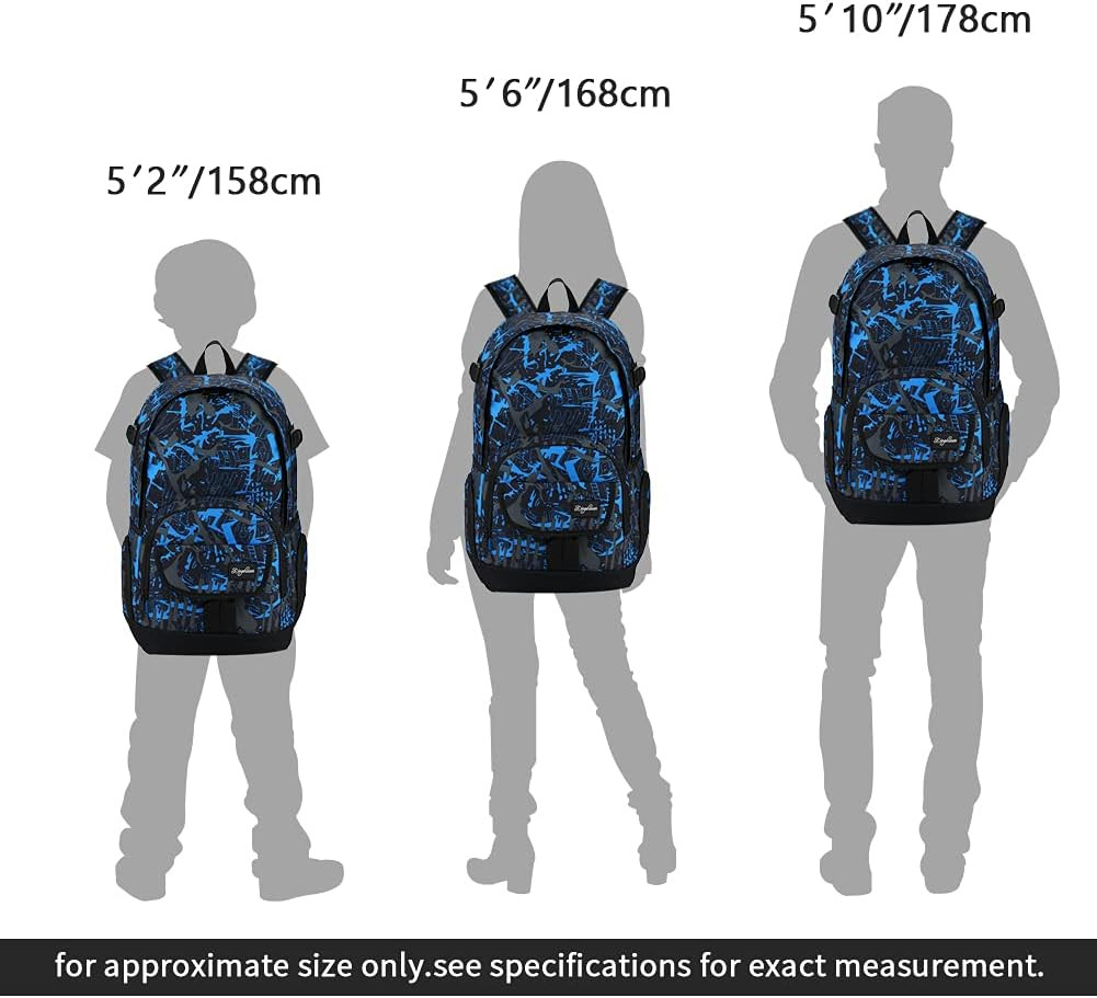 School Backpack Travel Bag for Men & Women Lightweight College Back Pack with La