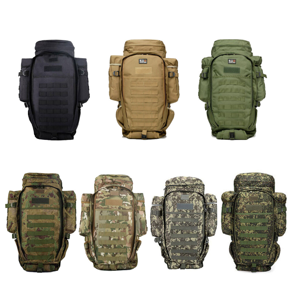Large Tactical Military Backpack Waterproof Bag Rucksack Hiking Laptop Daypacks