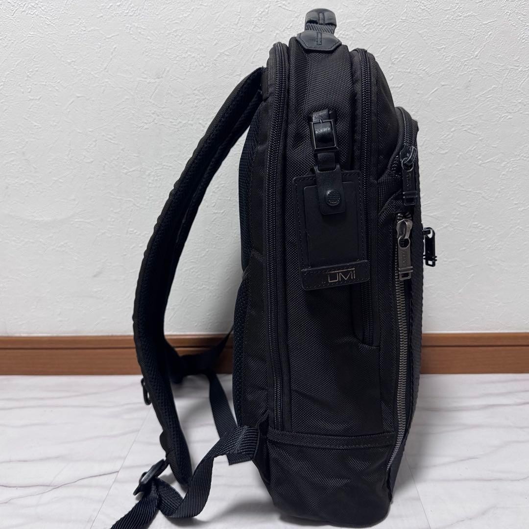 TUMI 232682D Alpha Bravo Davis Backpack Black Ballistic Nylon Leather Laptop A4
