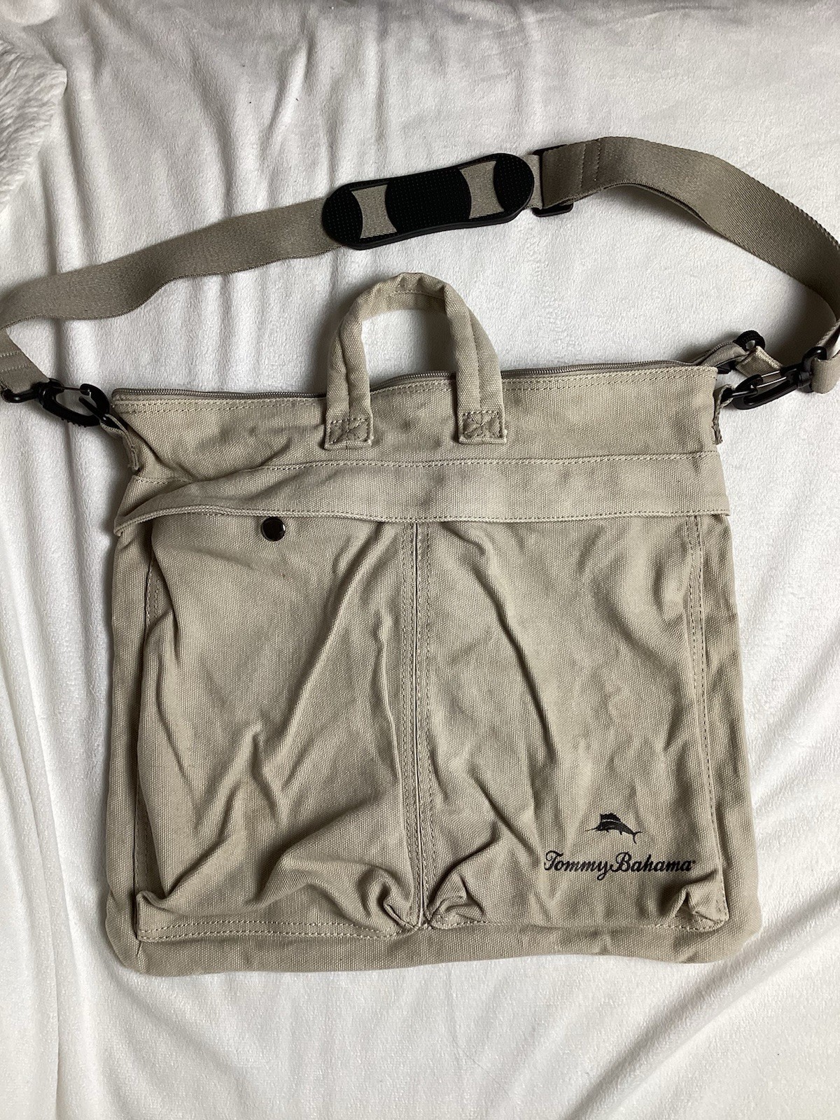 Tommy Bahama fabric( Canvas Cotton) adjustable messenger Men’s bag