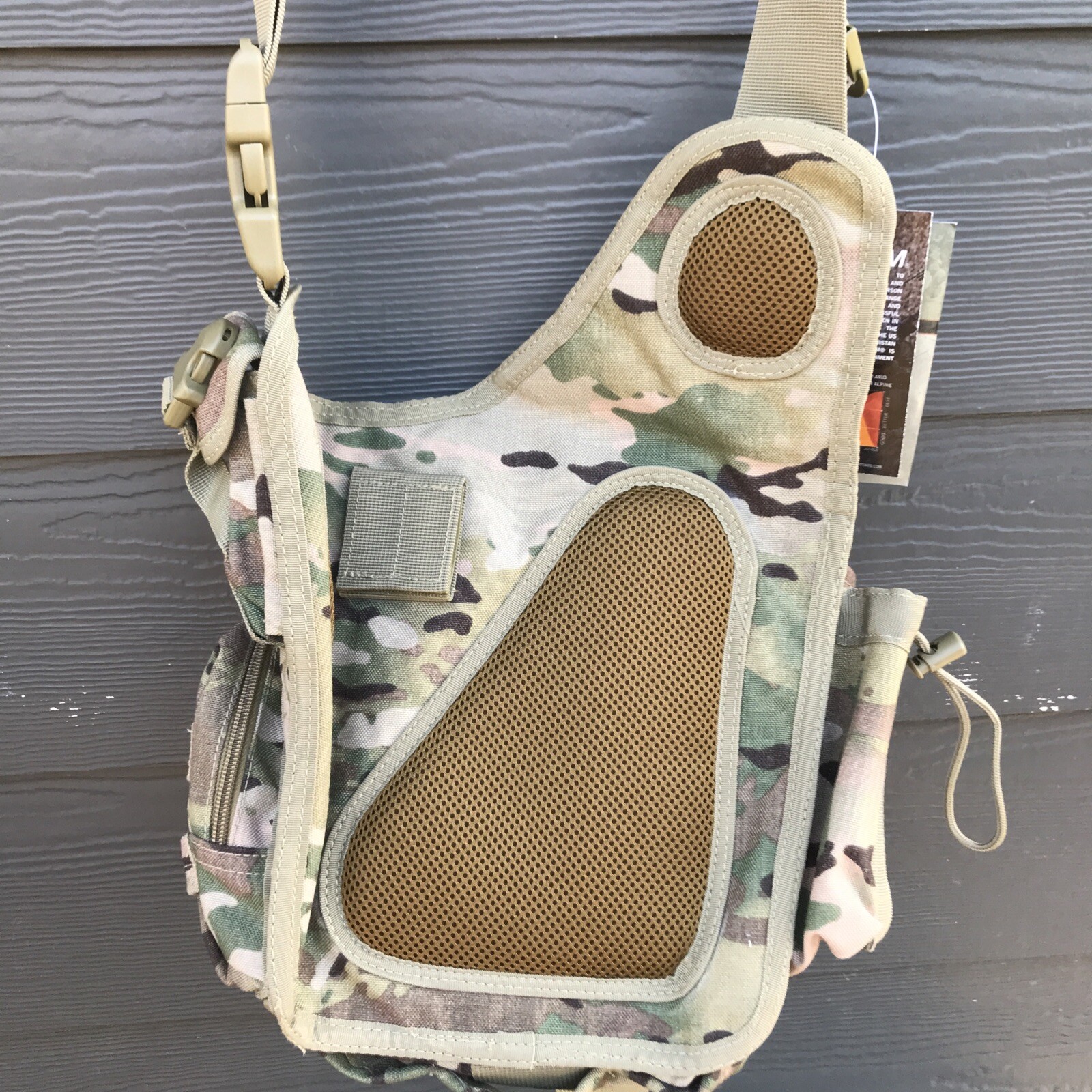 Lightweight MOLLE Advanced Tactical Travel Shoulder Bag Bug Out Pack Multicam