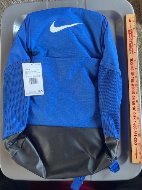 Nike Brasilia 9.5 Training Backpack 24L (Medium) DH7709-410 Blue New w/Tags