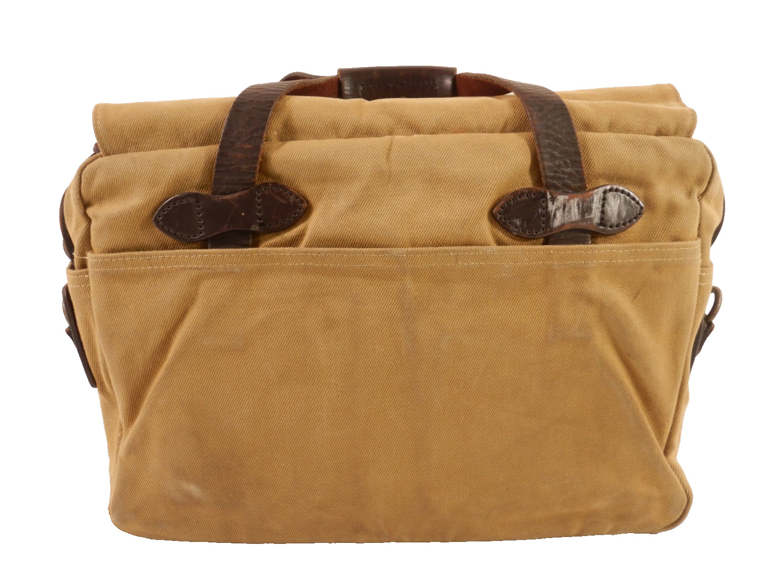 Filson 70257 Tan Rugged Twill Briefcase Computer Bag no strap