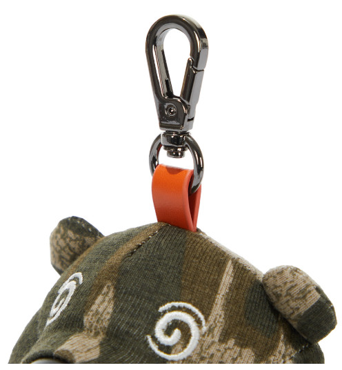 Malbon Golf Beaver Character Ball Case Keyring Plush Camo Authentic