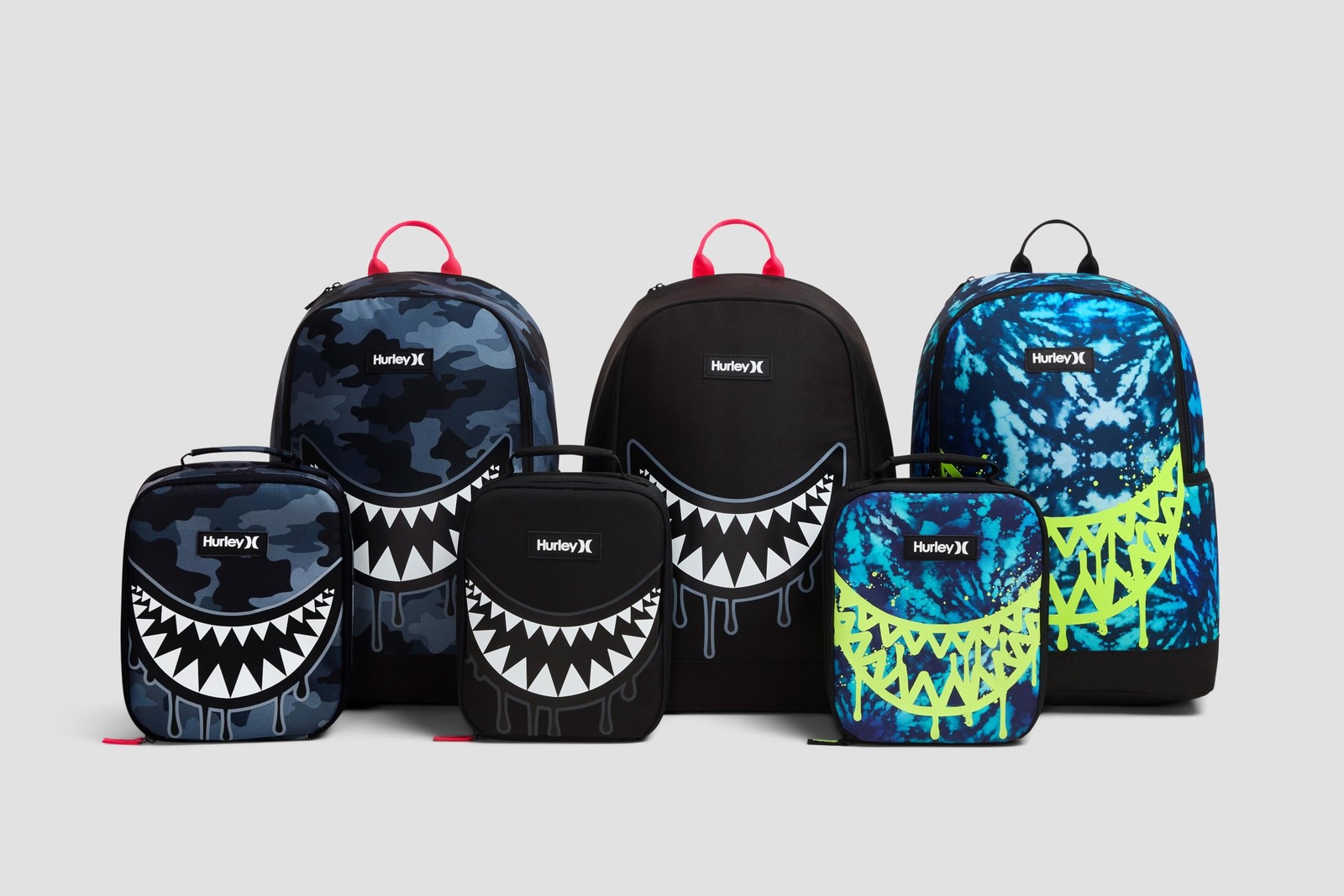 Unisex Kids Graphic Backpack Dark Grey Camo Black Casual School Bag Daypack