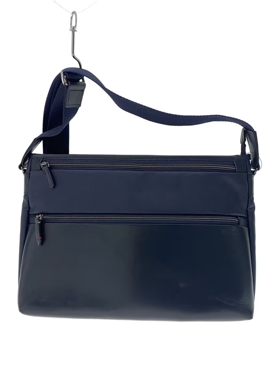 ultima TOKYO Dino Shoulder Bag in Solid Leather (NVY)