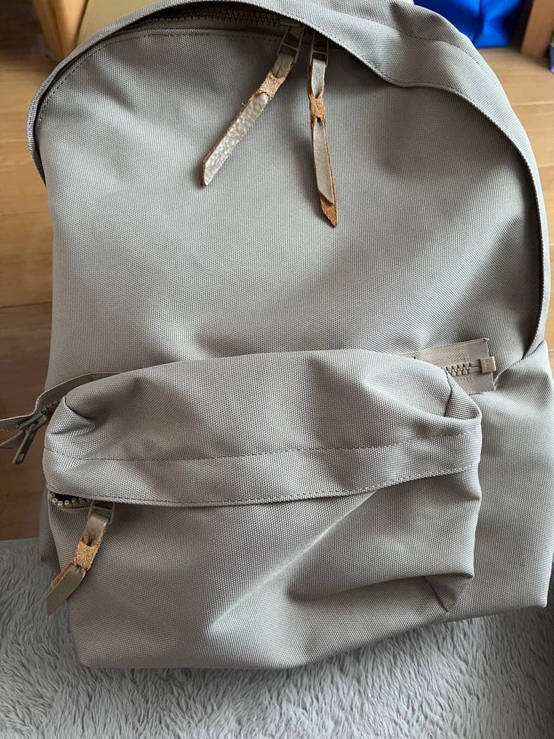 Hender Scheme Backpack Unisex Beige Recycled Polyester/Nylon/Cow Leather Excell