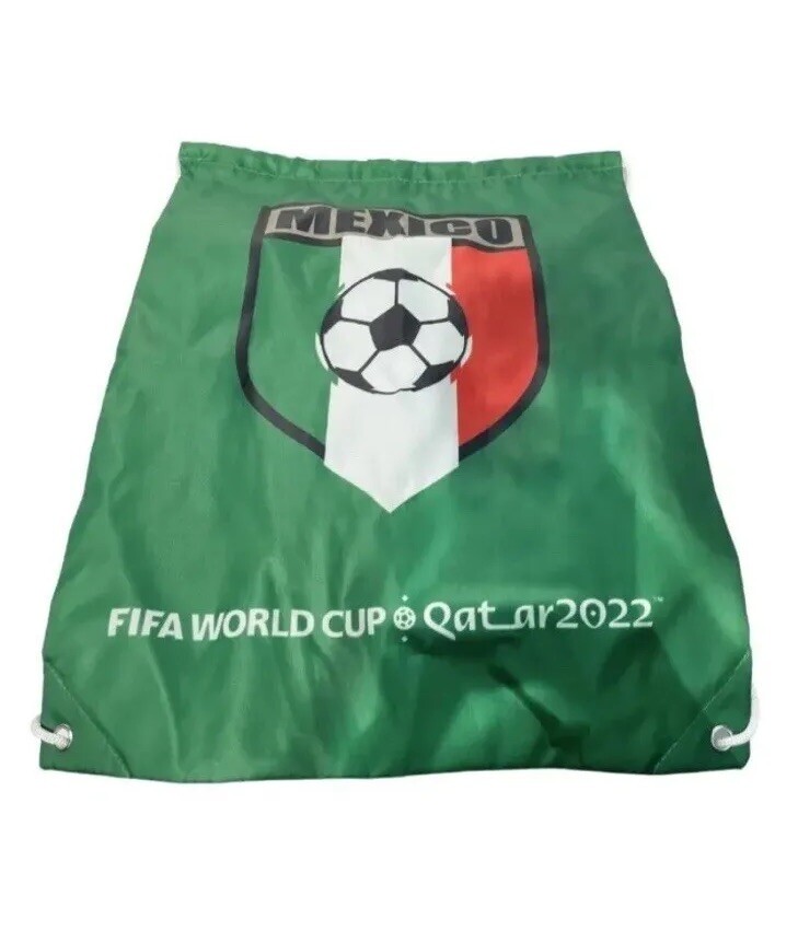FIFA World Cup 2022 MEXICO Sling Bag 17″x13.5″ Soccer Drawstring Backpack NEW!!