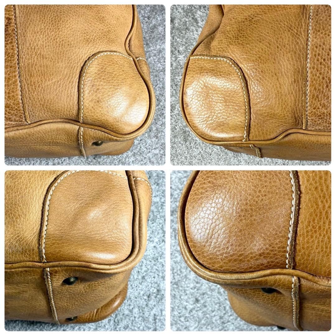 Paul Smith Vintage All Leather Boston Bag Brown Leather Tote 32cm x 50cm