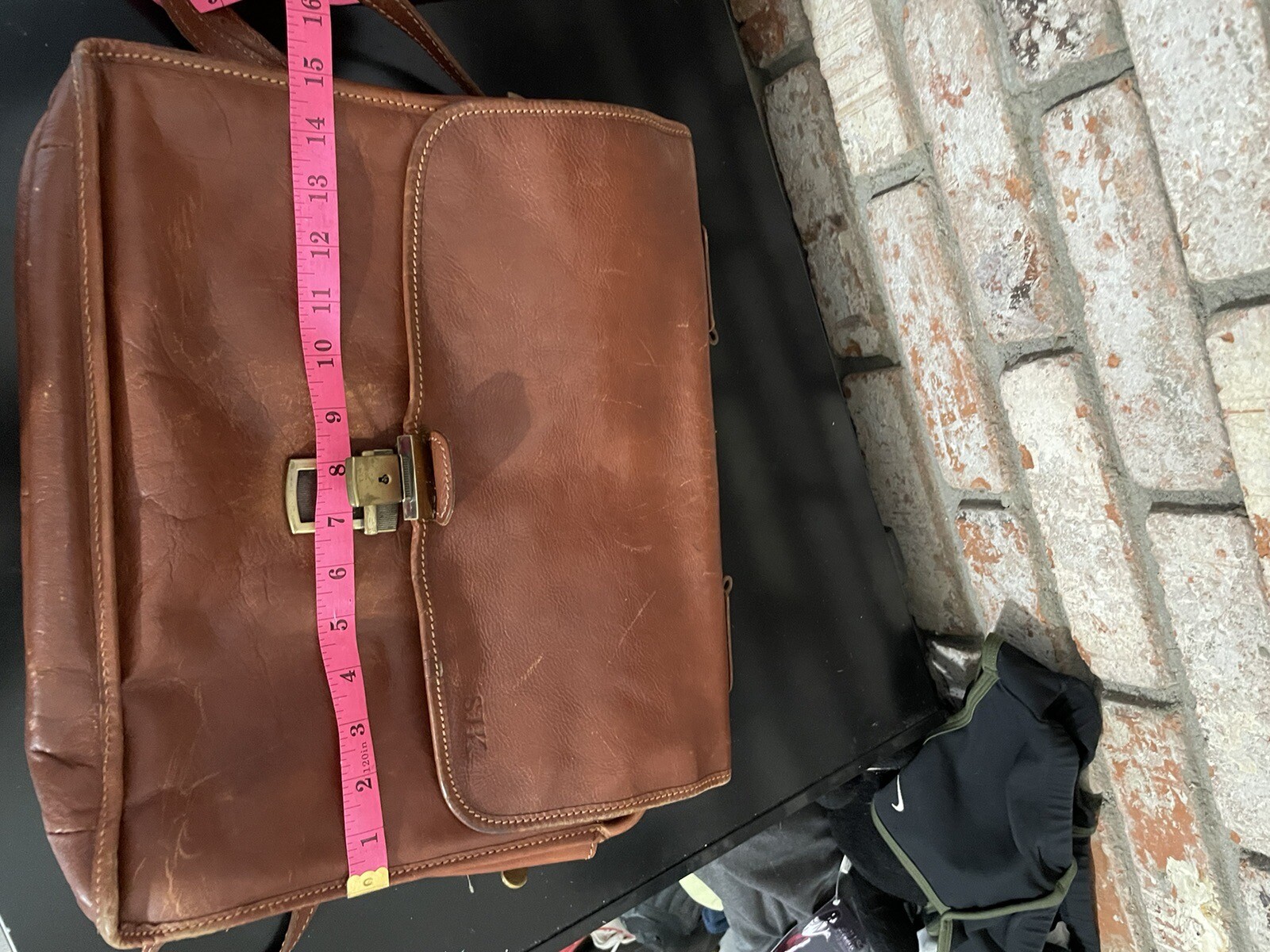 Vintage Floto Italian Leather Briefcase Messenger Laptop Bag – Read For Flaw