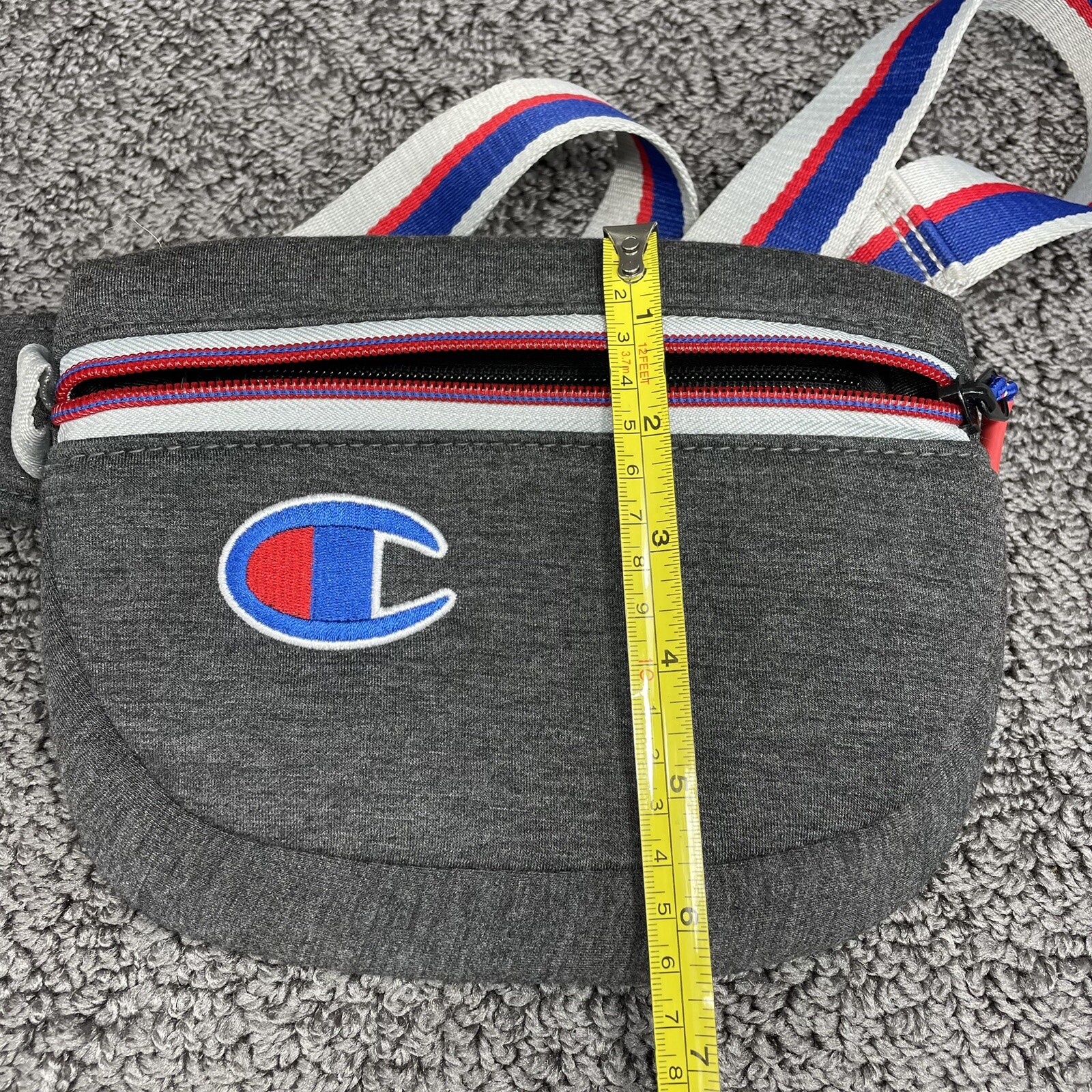 Champion Dark Heather Grey Attribute Waist Fanny Pack Size