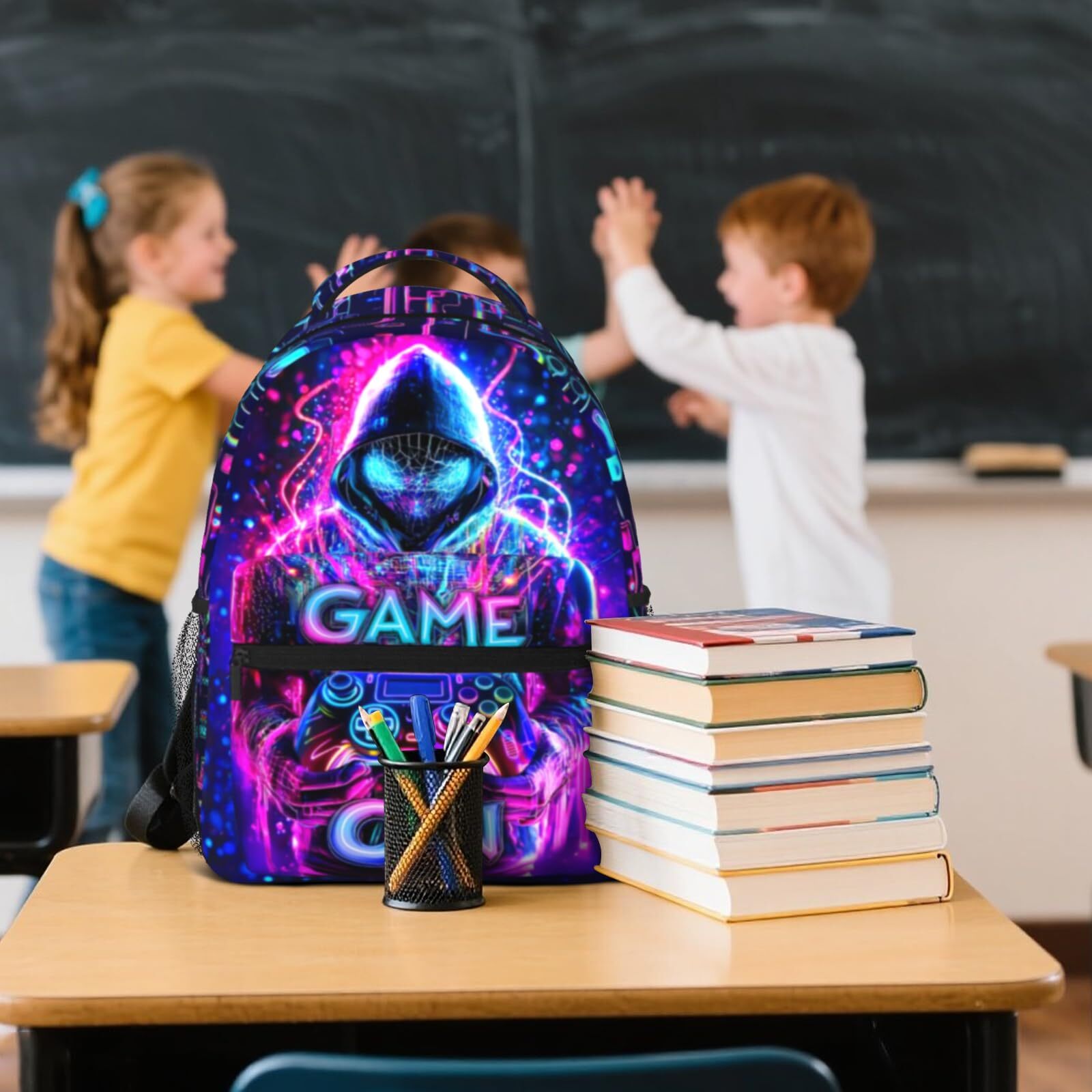 Backpack for Boys Game Boys School Backpack for Kids Children Teens Elementar…