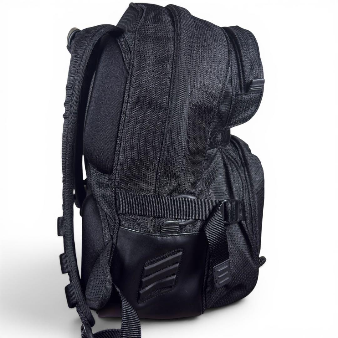TUMI T2 Backpack Black Leather Commute A4 Large Capacity
